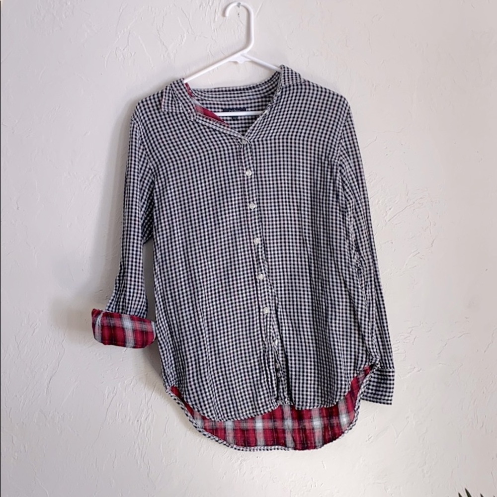 Checkered Button Up - Picture 3 of 3